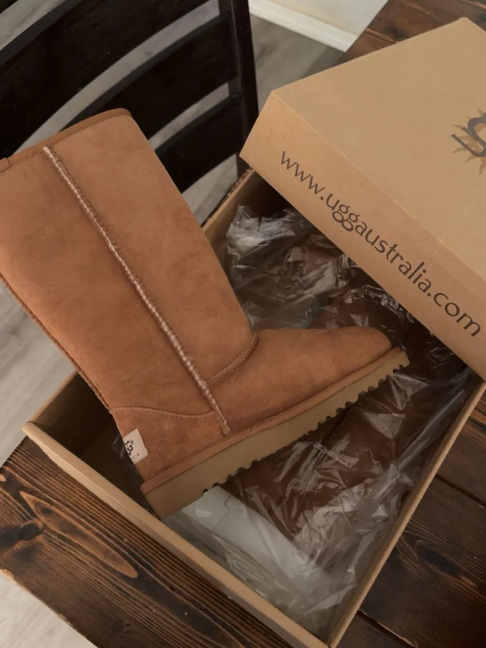 UGG Kids Classic Tall Boot in Chestnut